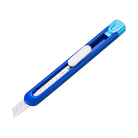 DELİ 2054 PLASTİK NEON DAR MAKET BIÇAĞI 9mm (0.4mm KALINLIK)(SK5 JAPON ÇELİĞİ) - 4
