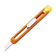 DELİ 2054 PLASTİK NEON DAR MAKET BIÇAĞI 9mm (0.4mm KALINLIK)(SK5 JAPON ÇELİĞİ) - 5
