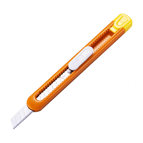 DELİ 2054 PLASTİK NEON DAR MAKET BIÇAĞI 9mm (0.4mm KALINLIK)(SK5 JAPON ÇELİĞİ) - 5