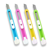 Deli 2054 Plastik Neon Dar Maket Bıçağı 9Mm (0.4Mm Kalınlık)(Sk5 Japon Çeliği) - DELİ