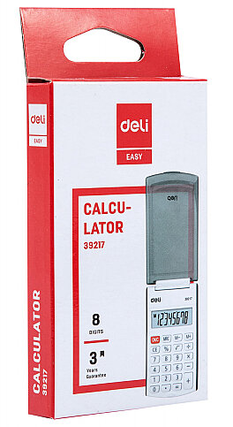 DELİ 39217 MİNİ HESAP MAKİNESİ KAPAKLI SİYAH (100130691) - 2