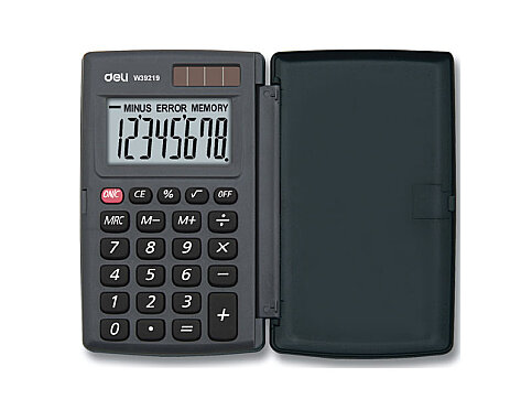 DELİ 39219 CEP TİPİ HESAP MAKİNESİ 8 HANE - 1
