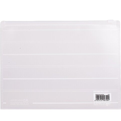 DELİ 5523 PVC A4 FERMUARLI EVRAK DOSYASI ŞEFFAF - 1
