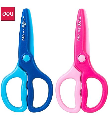 DELİ 6067 NEON ÇOCUK MAKASI 12cm BLİSTER - 1
