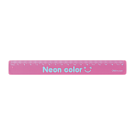 DELİ 6206 NEON COLOR SİLİKON CETVEL 18cm - DELİ (1)