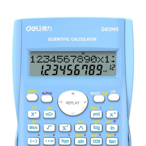 Deli 82ms 240 Bilimsel Fonksiyonlu Hesap Makinesi 12 Hane Mavi (100117205) - 3
