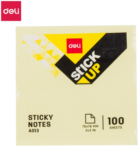 Deli A01302 Yapışkanlı Not Kağıdı 76X76 100 Yaprak - 1