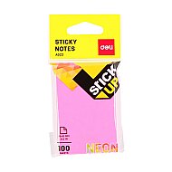 DELİ A02202 YAPIŞKANLI NOT KAĞIDI 51x76 100 YAPRAK NEON - DELİ