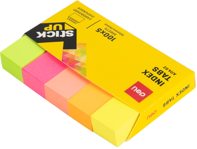 DELİ A11402 İNDEKS İŞARET BANDI 5 RENKx100LÜ