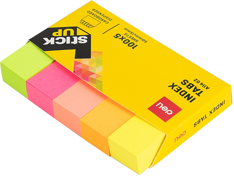 DELİ A11402 İNDEKS İŞARET BANDI 5 RENKx100LÜ