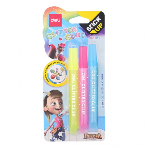 Deli A71201 Neon Simli Yapıştırıcı 12Ml 3Lü - 1