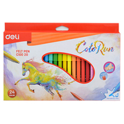 Deli C10020 Color Run Keçeli Kalem 24 Renk - 2