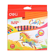 DELİ C20220 COLOR RUN YAĞLI PASTEL BOYA 24 RENK - DELİ