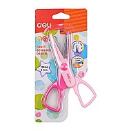 DELİ D60001 NEON CRAFT ÇOCUK MAKASI 14cm BLİSTER - DELİ