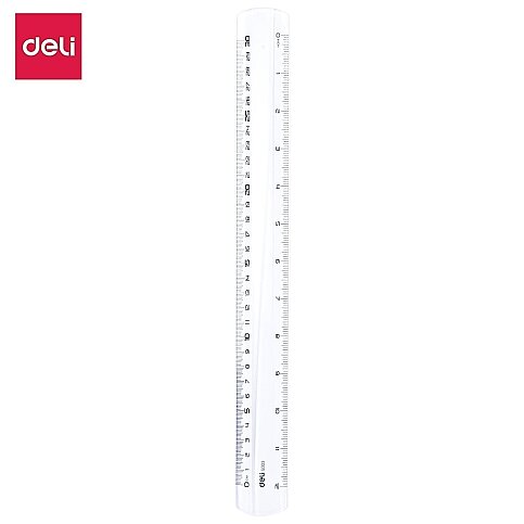 DELİ G00112 PLASTİK CETVEL 15cm ŞEFFAF - 2