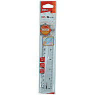 DELİ G00112 PLASTİK CETVEL 15cm ŞEFFAF - DELİ