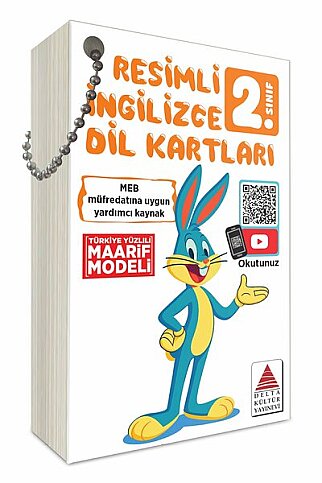 DELTA KÜLTÜR YAYINEVİ 2.SINIF RESİMLİ İNGİLİZCE DİL KARTLARI - 1