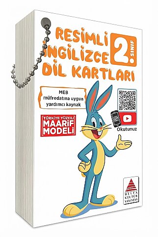 DELTA KÜLTÜR YAYINEVİ 2.SINIF RESİMLİ İNGİLİZCE DİL KARTLARI - 1