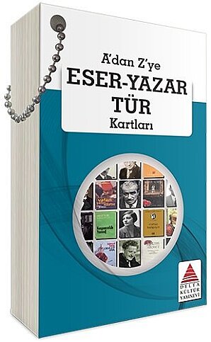 DELTA KÜLTÜR YAYINEVİ A DAN Z YE ESER YAZAR TÜR KARTLARI - 1
