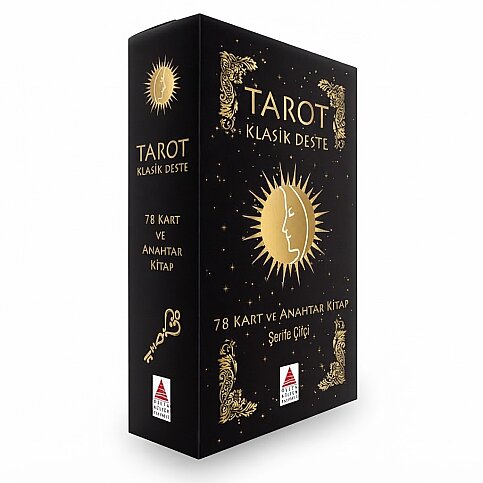 DELTA KÜLTÜR YAYINEVİ TAROT KLASİK DESTE (78 KART VE ANAHTAR KİTAP KUTU) - 1