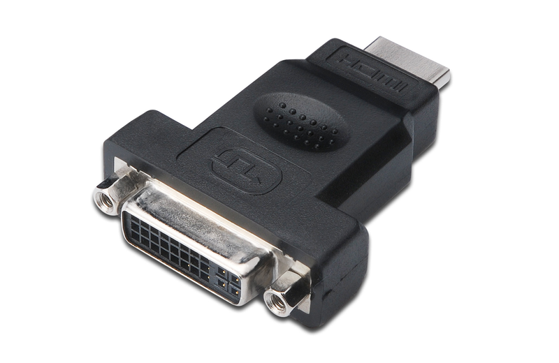 DİGİTUS AK-330505-000 HDMI TO DVI-I ADAPTÖR 1.3 SİYAH (HDMI TİP A 19 ERKEK DVI-I (24+5) DİŞİ HDMI)