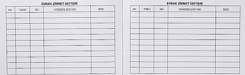 DİLMAN ZİMMET KAYIT DEFTERİ 14x20 192 YAPRAK (CİLTLİ) (2409) - 2