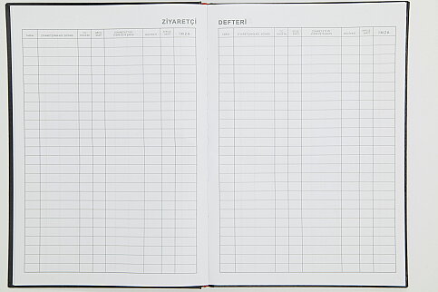 DİLMAN ZİYARETÇİ KAYIT DEFTERİ 21x28 96 YAPRAK (CİLTLİ) (5055) - 2