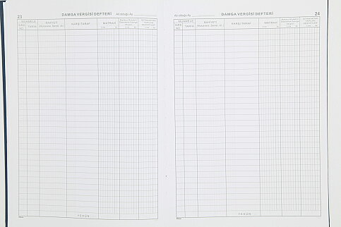 DİLMAN DAMGA VERGİSİ DEFTERİ 22.5x32 96 YAPRAK (5398) - 3