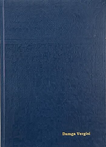 DİLMAN DAMGA VERGİSİ DEFTERİ 22.5x32 96 YAPRAK (5398) - 1