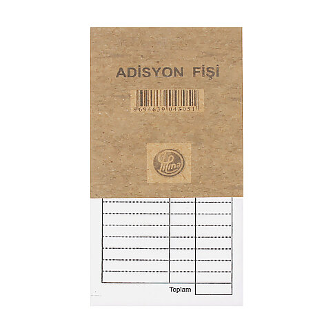 DİLMAN ADİSYON FİŞİ YENİ (4308) - 1