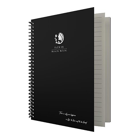 Dilman Blackbook Spiralli Defter 16x22 Düz 80 Yaprak Yan (6617) - 1