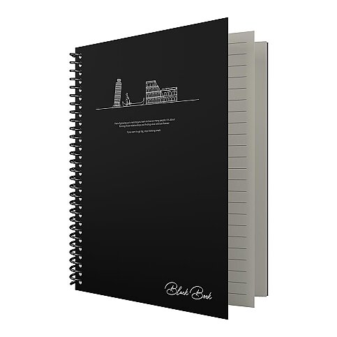 Dilman Blackbook Spiralli Defter 16x22 Kareli 80 Yaprak Yan (6612) - 1