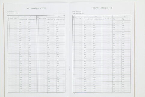 DİLMAN İMZA DEVAM DEFTERİ 22x31.5 40 YAPRAK KARTON KAPAK (50264) - 2