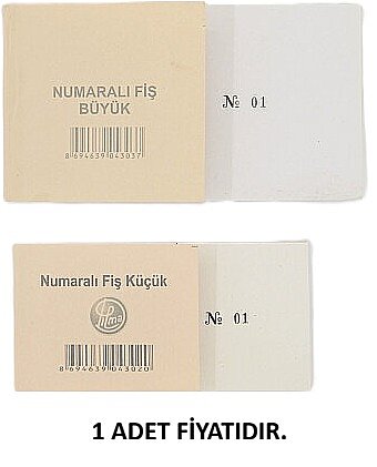 DİLMAN BÜYÜK BOY NUMARALI FİŞ (4303) - 1