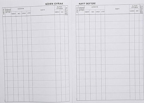 DİLMAN GİDEN EVRAK DEFTERİ 22.5x32 96 YAPRAK (CİLTLİ) (5022) - 2