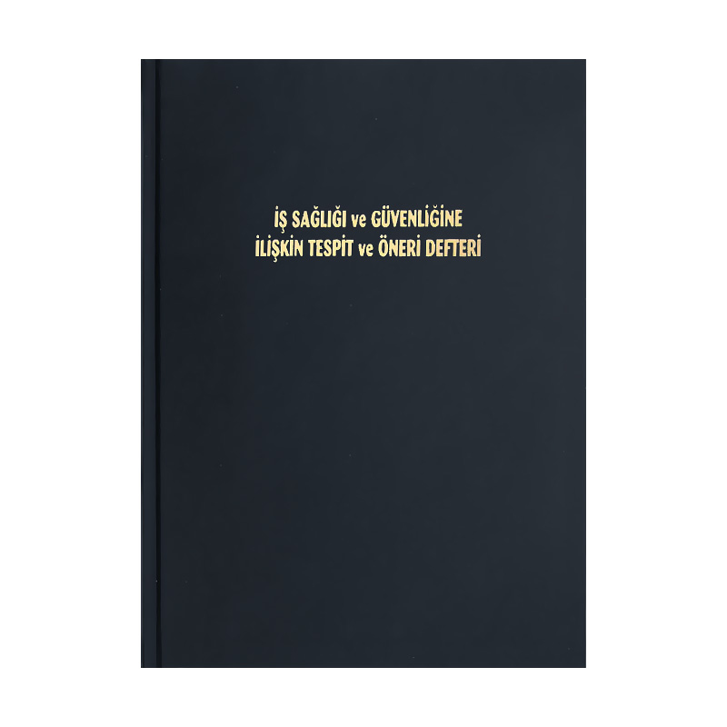DİLMAN İŞ SAĞLIĞI VE GÜVENLİK TESPİT ÖNERİ DEFTERİ 150 YAPRAK NUMARALI (CİLTLİ) (5346)