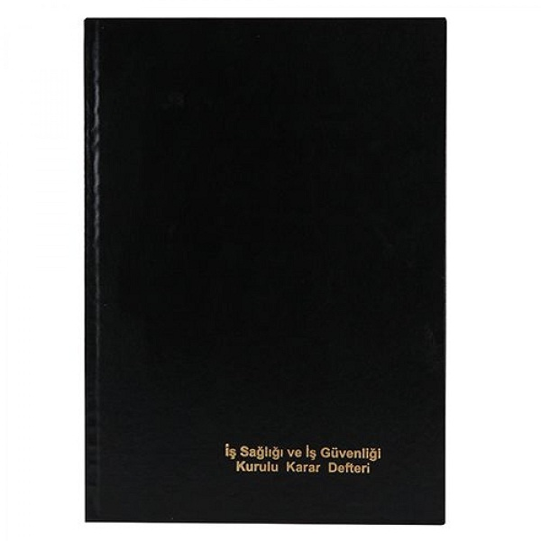 DİLMAN İŞ SAĞLIĞI VE GÜVENLİĞİ KARAR DEFTERİ NUMARALI 150 YAPRAK (CİLTLİ) (5078)