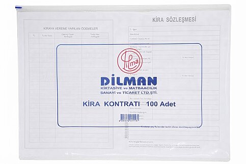 DİLMAN KİRA KONTRATI 100LÜ (3018) - 1