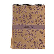 Dilman Kraft Book Spiralli Bloknot 16x22 Düz 50 Yaprak (2158) - DİLMAN