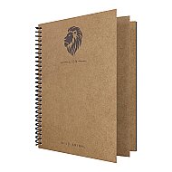 Dilman Kraft Book Spiralli Defter 16x22 Düz 50 Yaprak (2157) - DİLMAN