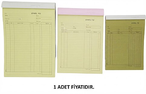 DİLMAN SİPARİŞ FİŞİ OTOKOPİLİ 1x50 (4213) - 2