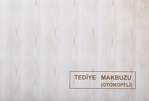 DİLMAN TEDİYE MAKBUZU 3 NÜSHA OTOKOPİLİ (4025) - 1
