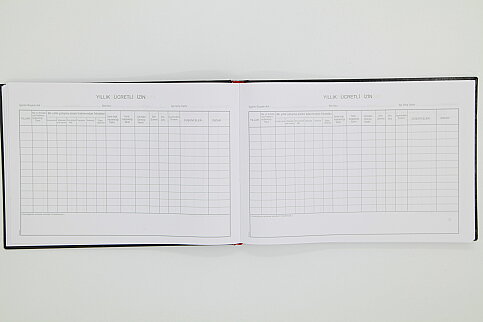 DİLMAN ÜCRETLİ İZİN DEFTERİ 20x28.5 96 YAPRAK (CİLTLİ) (2403) - 2
