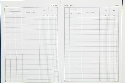 DİLMAN VEZNE GELİR GİDER DEFTERİ 22.5x32 96 YAPRAK (CİLTLİ) (5049) - 2