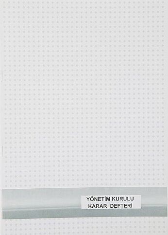 DİLMAN YÖNETİM KURULU KARAR DEFTERİ 22x31.5 40 YAPRAK (5371) - 1