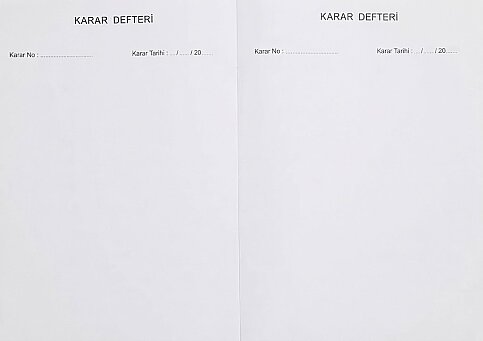 DİLMAN ZÜMRE KURULU KARAR DEFTERİ 96 YAPRAK (CİLTLİ) (5317) - 2