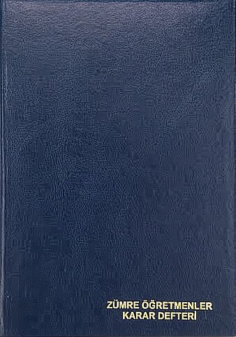 DİLMAN ZÜMRE KURULU KARAR DEFTERİ 96 YAPRAK (CİLTLİ) (5317) - 1