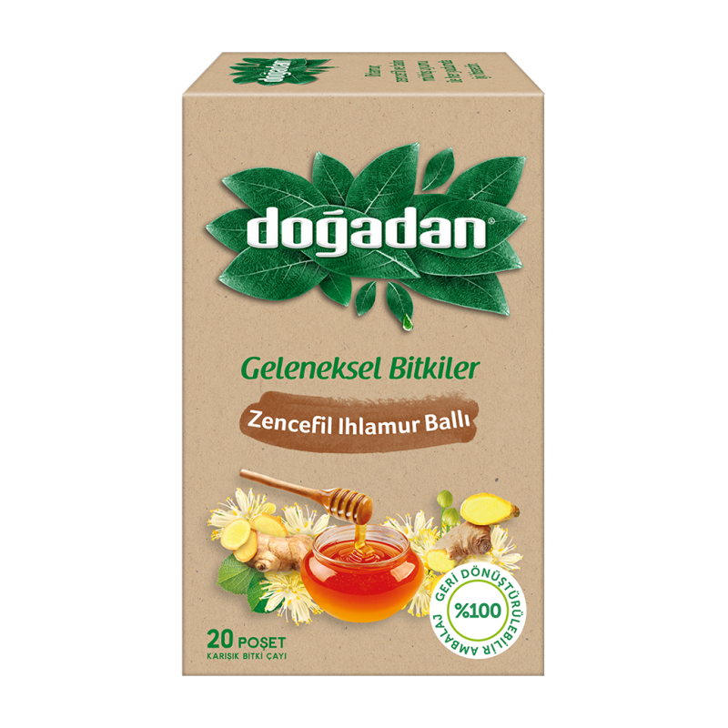 Doğadan Ihlamur Zencefil Ballı Bitki Çayı 2Grx20Li