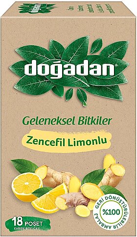 DOĞADAN LİMON ZENCEFİL BİTKİ ÇAYI 2grx18Lİ - 1