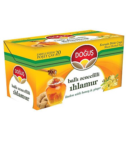 DOĞUŞ BALLI ZENCEFİL IHLAMUR BİTKİ ÇAYI 1.6grx20Lİ - 1
